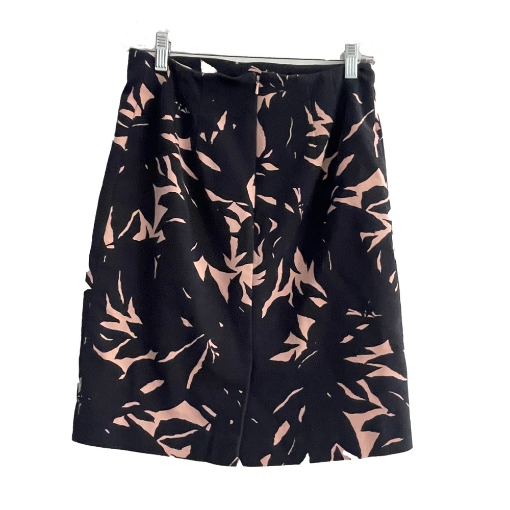 Ann Taylor Navy & Pink Pencil Skirt